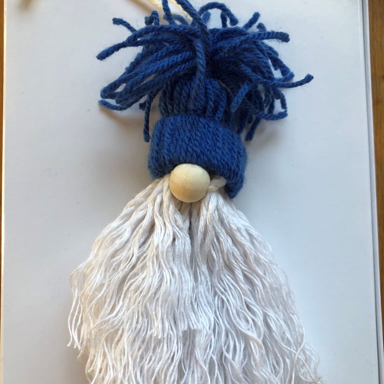 Banji the Festive Gnome with Blue Hat