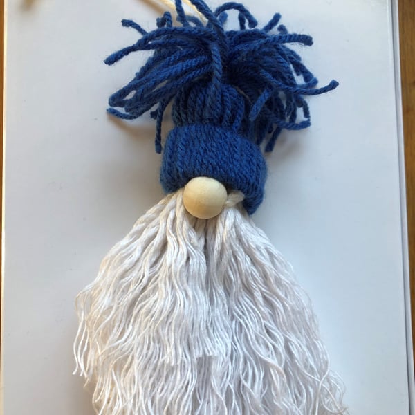 Banji the Festive Gnome with Blue Hat