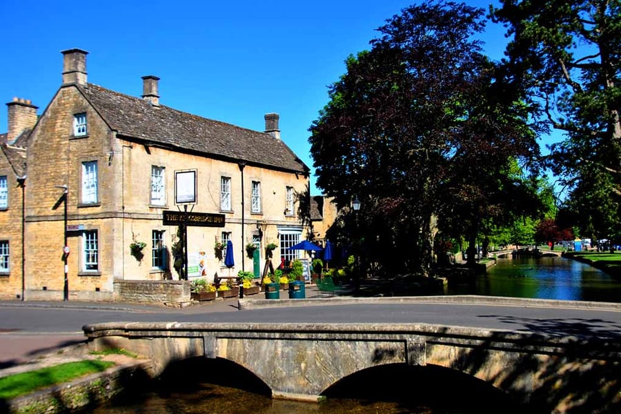 Kingsbridge Inn Bourton On The Water Cotswolds Photograph Print