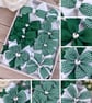 Sophia's Handmade 8-Piece School Sets- Green & White