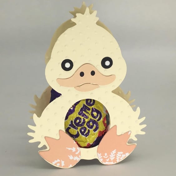 3D Easter card chocolate egg holder 