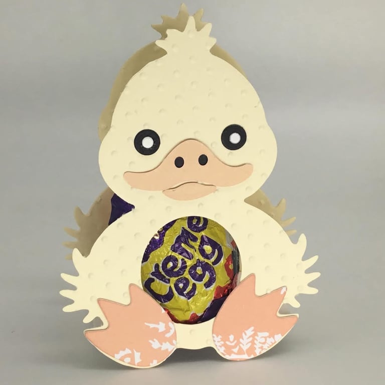 3D Easter card chocolate egg holder 