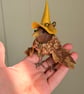 Witchy Brown Bird Spun Cotton Art Doll - Image 8