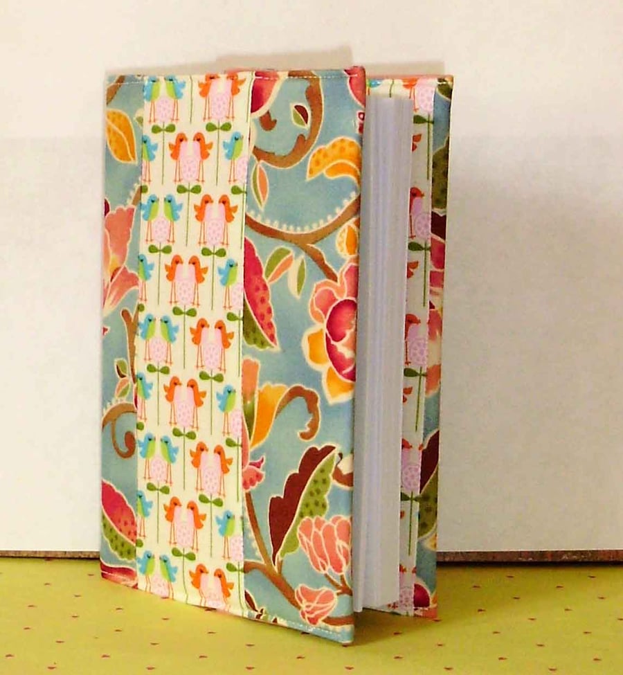 Covered notebook - Birds and Patchwork