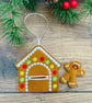 Ginger in a Gingerbread House Christmas Hanging Decorations Personalised Gift - Image 2