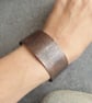 Copper cuff bracelet,  Spiral pattern, 7th anniversary gift, Beach lover gift - Image 7