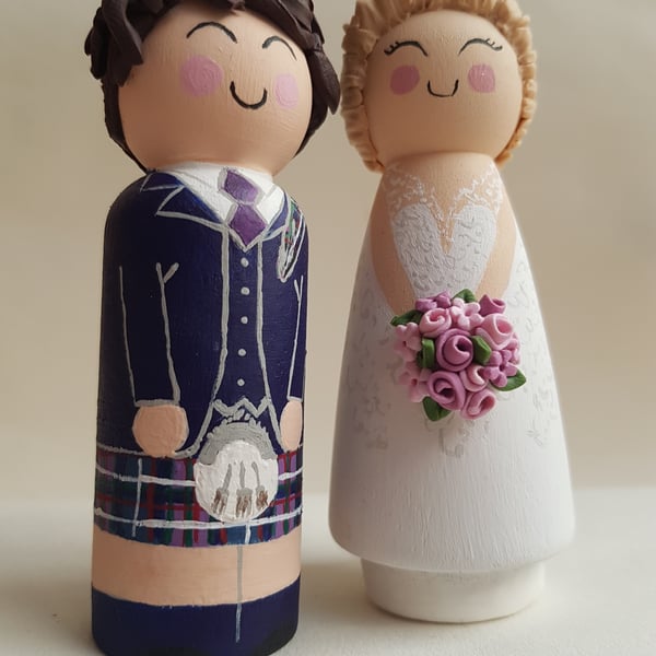 Bespoke Wedding Cake Toppers Personalised LGBTQ Bride and Groom