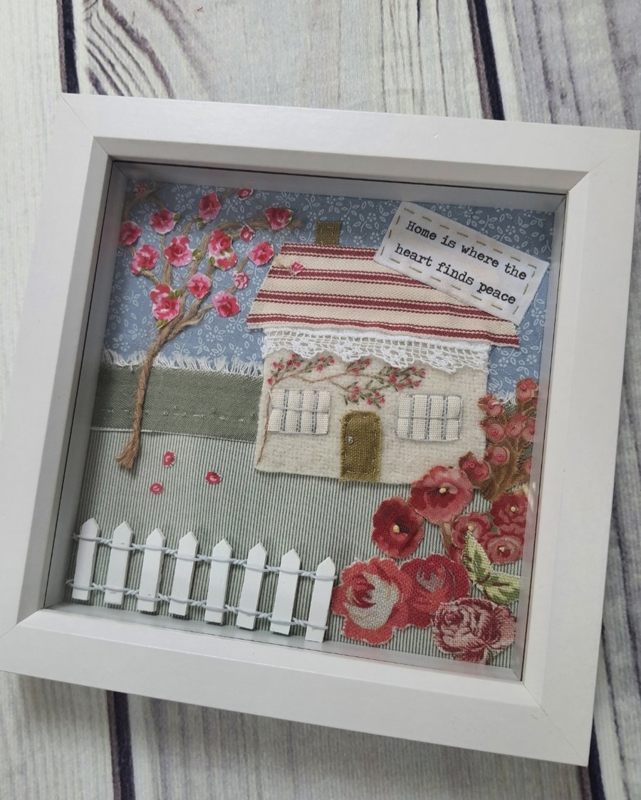Box framed Applique picture 