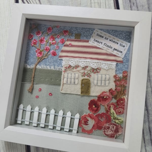 Box framed Applique picture 