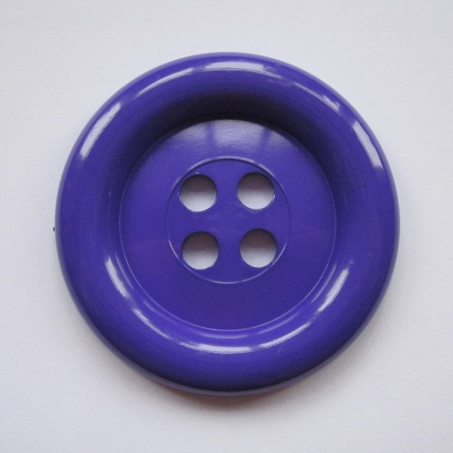 Dark Purple Button 2 Inches