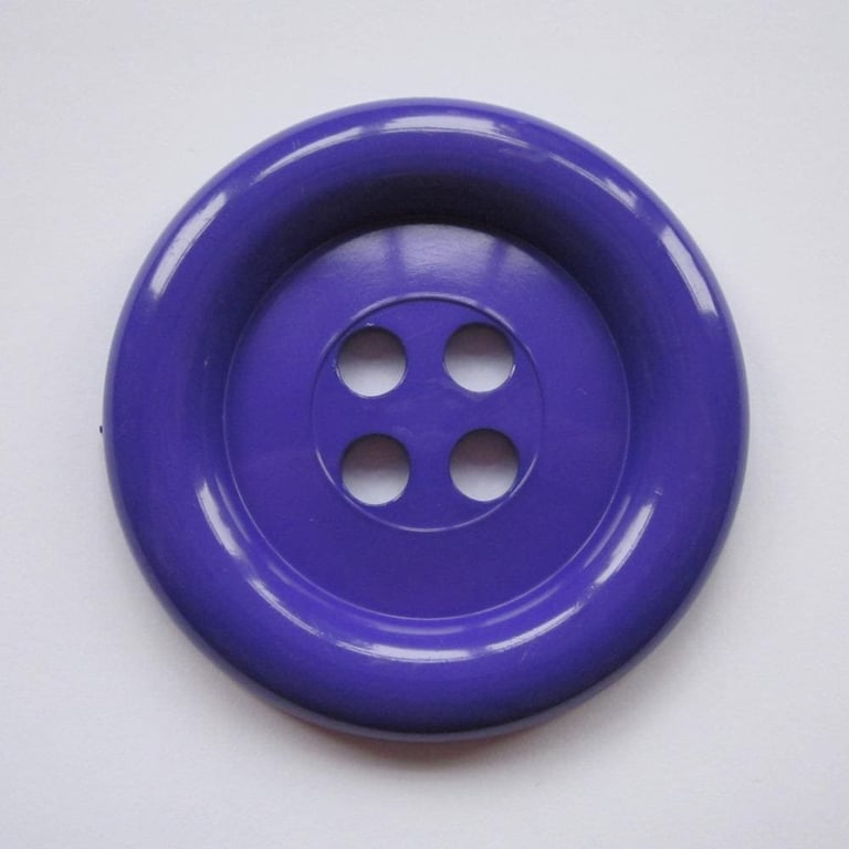 Dark Purple Button 2 Inches