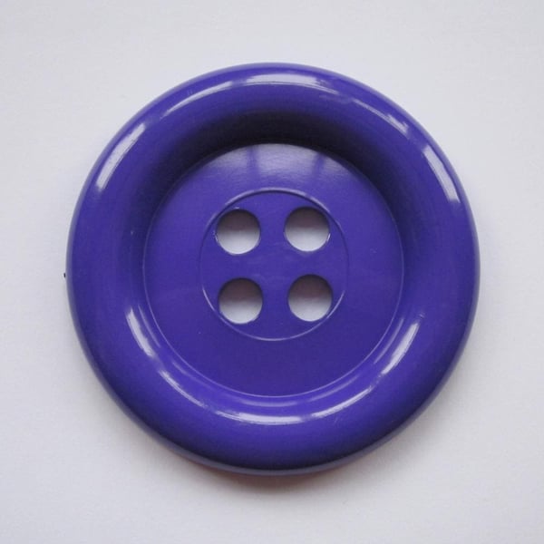 Dark Purple Button 2 Inches