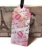 Paris Fashion Girl Gift Tags - Handmade Glamour, Set of 4 - Image 8