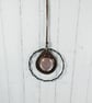 Hanging Decorations, Copper and Striped Dichroic Glass - Image 5