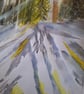 Snow forest, winter sun cast . - Image 3