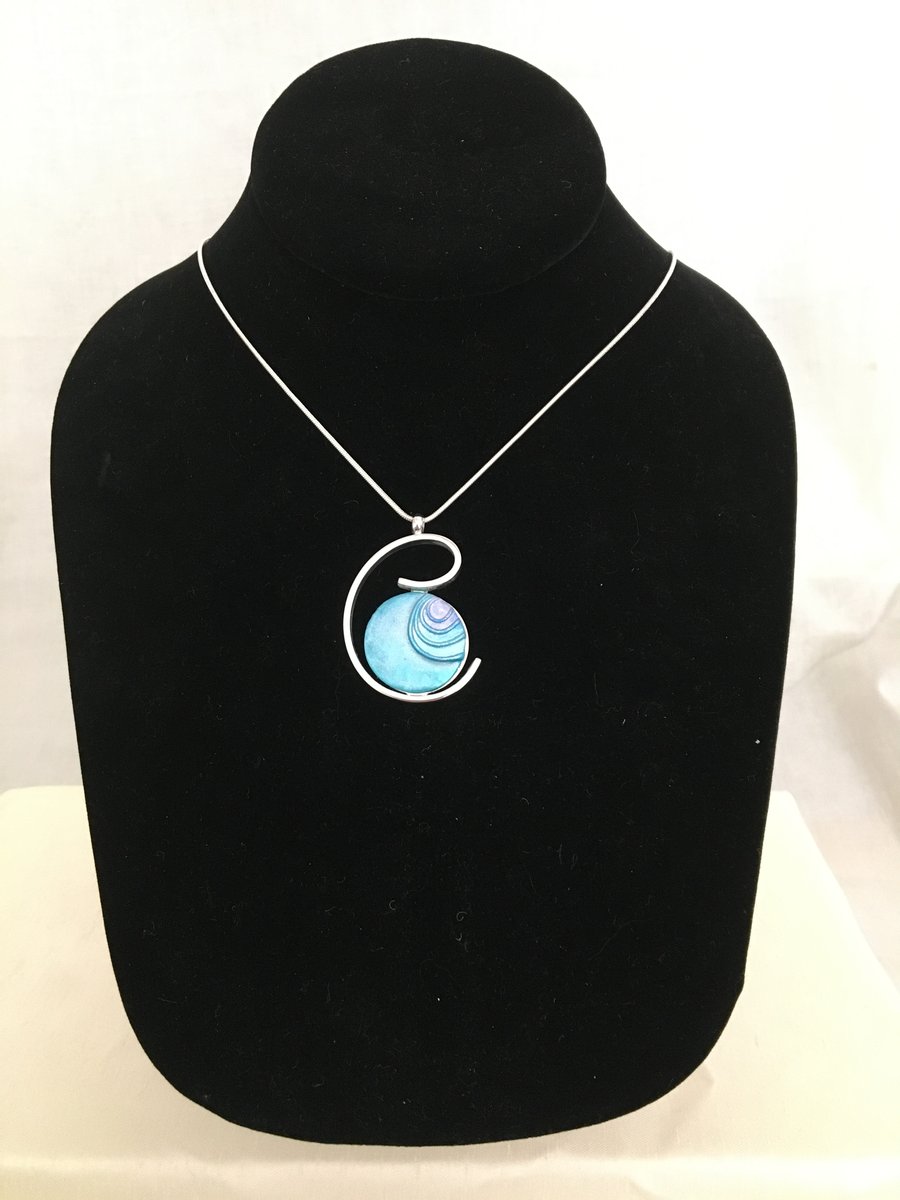 Handcrafted Azure Pendant