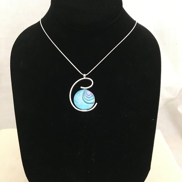 Handcrafted Azure Pendant