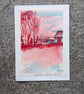 Red Barn. Blank Card. Original Watercolour 260185 - Image 5