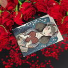 Vintage Valentines Card - Romantic Cards - Vintage Doll Card