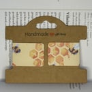 Bee Print Magnetic Bookmarks (Pair)