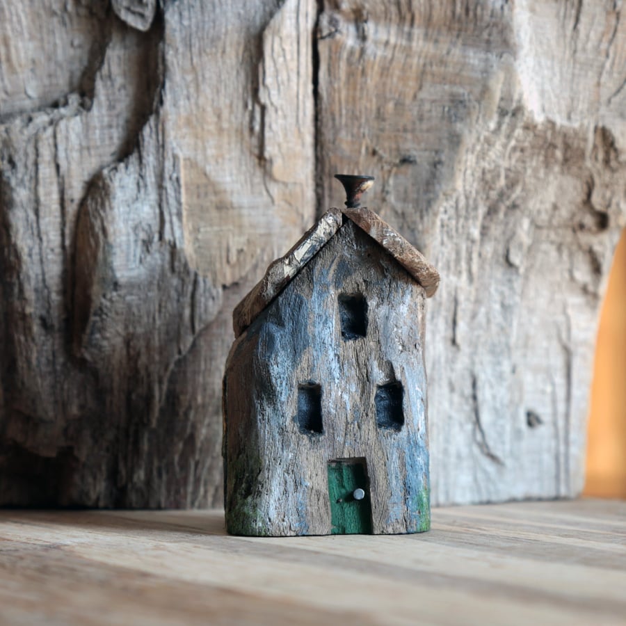 Wonky Driftwood Hoose, Driftwood Art from Scotland No5.