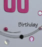 30th Birthday Card - Hot Pink Wreath Design  - Image 6