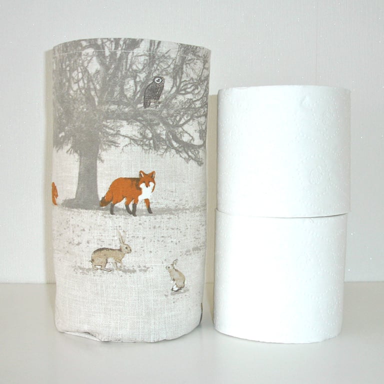 Toilet Roll Holder Loo Roll Storage Basket Bathroom Kitchen Stag Shampoo Tidy