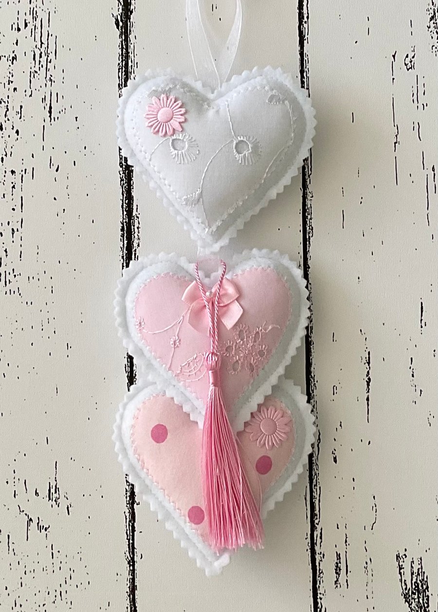 Handmade Hanging Heart Decoration 