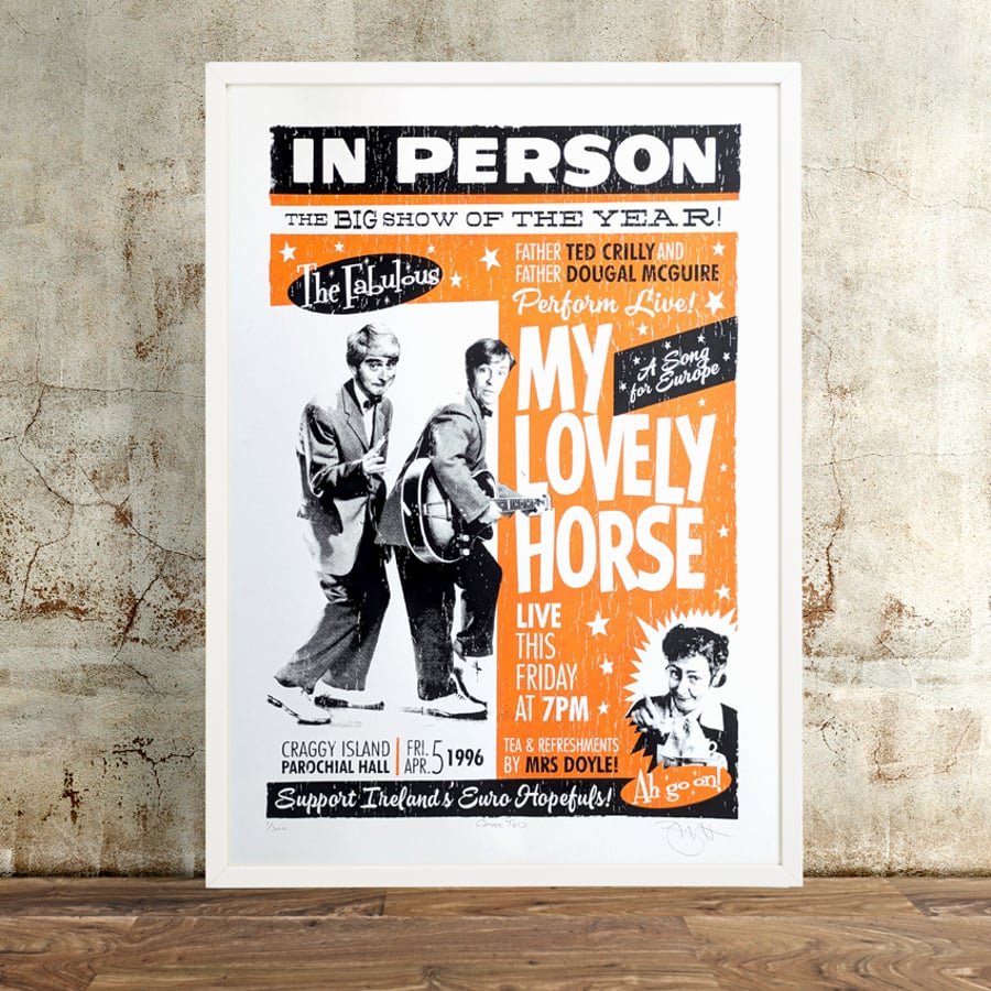 Father Ted Hand Pulled Limited Edition Screen Print