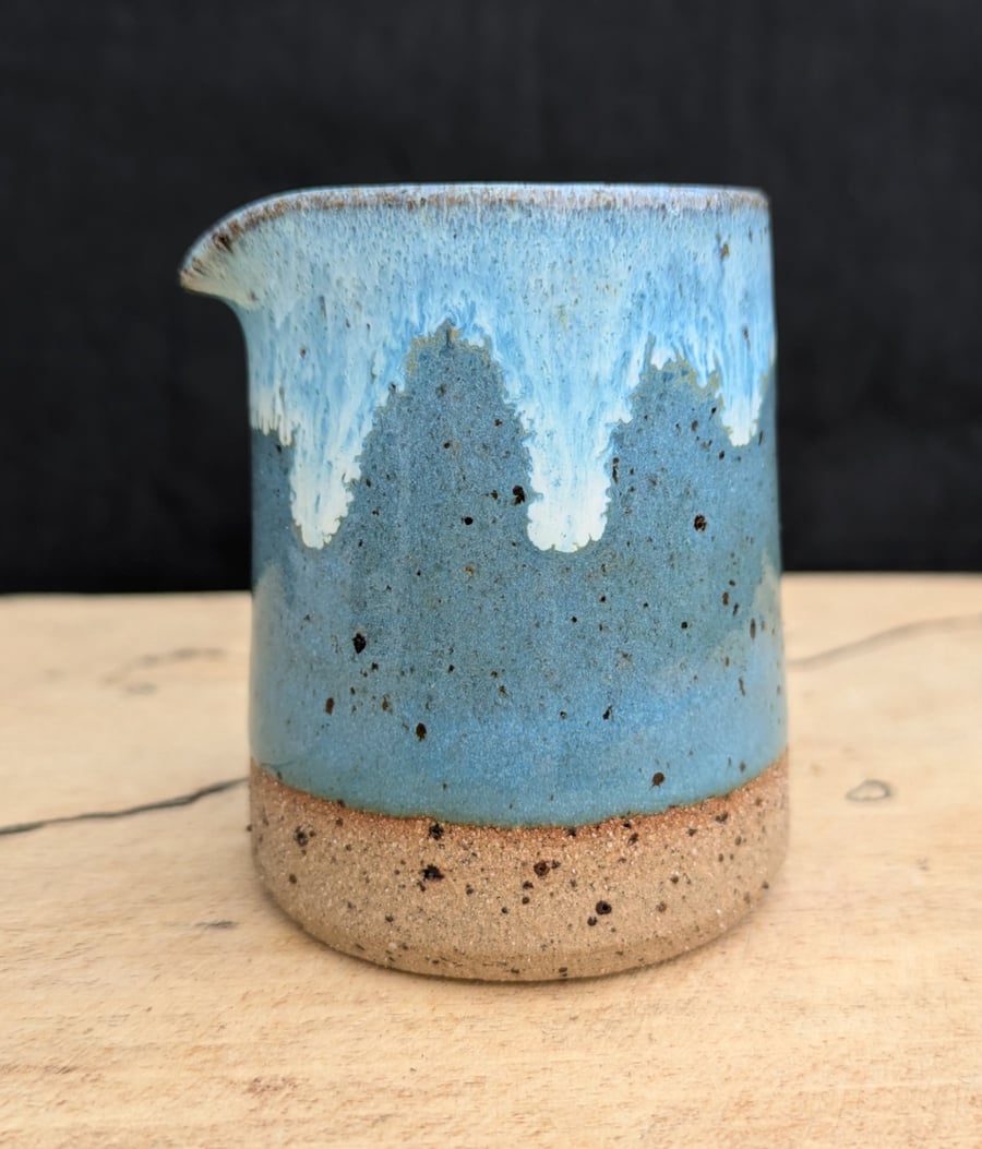 Diddy Norse blue drippy jug (speckled)