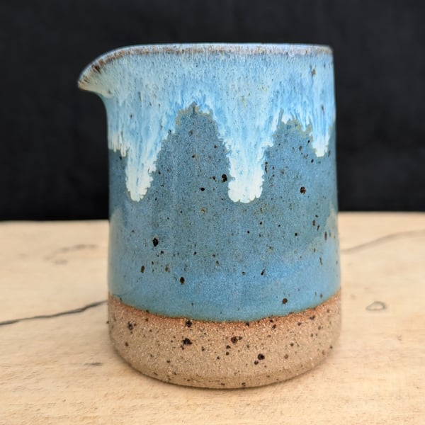 Diddy Norse blue drippy jug (speckled)