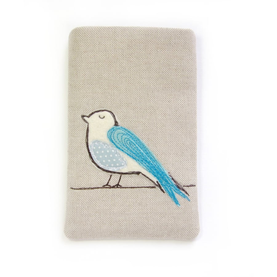  iPhone Sleeve, Smartphone Case, Blue Bird
