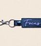 Focus Keyring - Positive Embroidered Bag Charm - Image 3