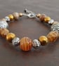 Handmade bracelet made using pre-loved beads. - Image 1