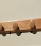 Handcarved Oak Pebbles Coat Rack - Image 4