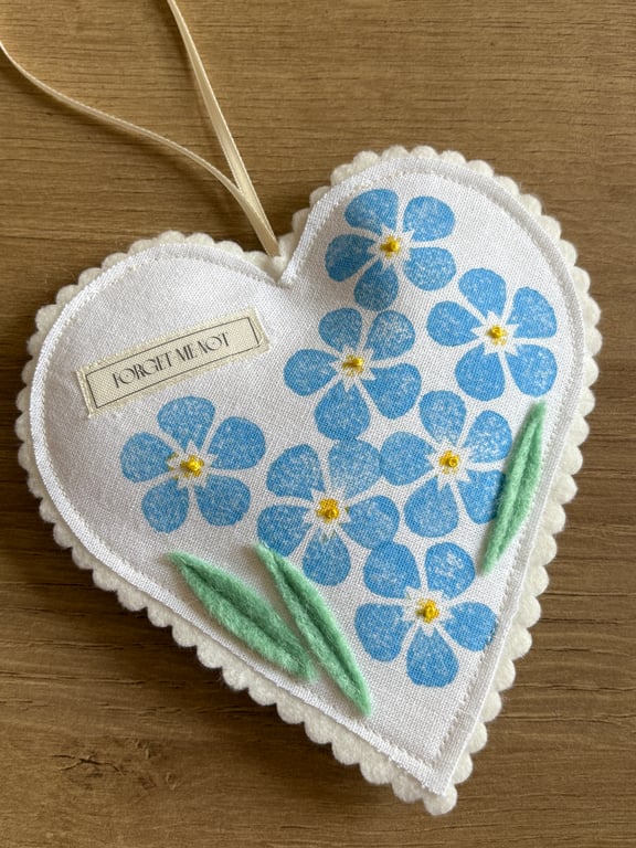 Forget-me-not Hanging Heart
