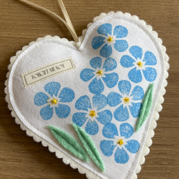 Forget-me-not Hanging Heart