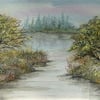 original art landscape watercolour painting ( ref f 143)