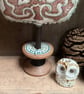 Simple little lino print tree on linen - Image 3