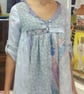 Kokopelli smock shirt dress with silk painted panel - Image 1