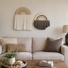 Handmade Neutral Fibre Wall Art Set - Boho Macrame Wall Decor