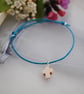 Friendship Bracelets-TWO Turquoise & Lime heart Set - Image 4