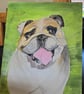 English bulldog painting - Freya - Image 2