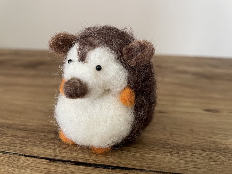 Malcolm Needle Felted Baby Hedgehog