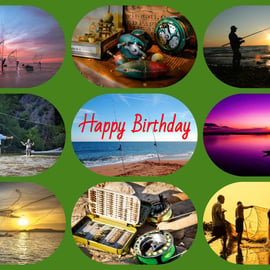 Happy Birthday Fishing Card 