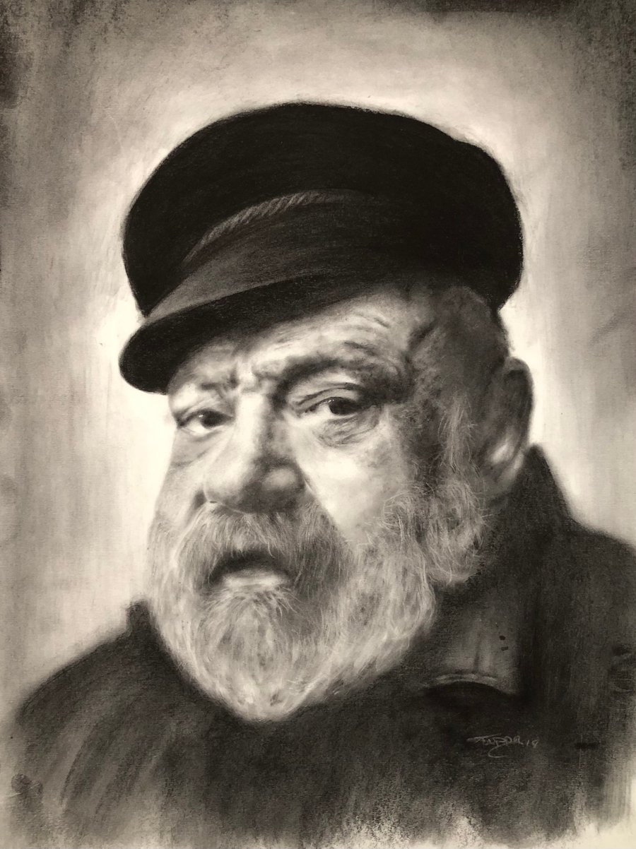 Fisherman portrait art print