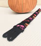 1 inch Wide Adjustable Ukulele Strap with Rainbow Skulls - Image 5
