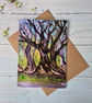 Listening trees greeting card