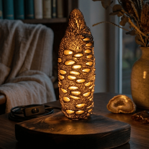 Banksia nut lamp