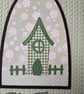 New Home - Green Gingham House on Knitted Effect Card base  - Image 5